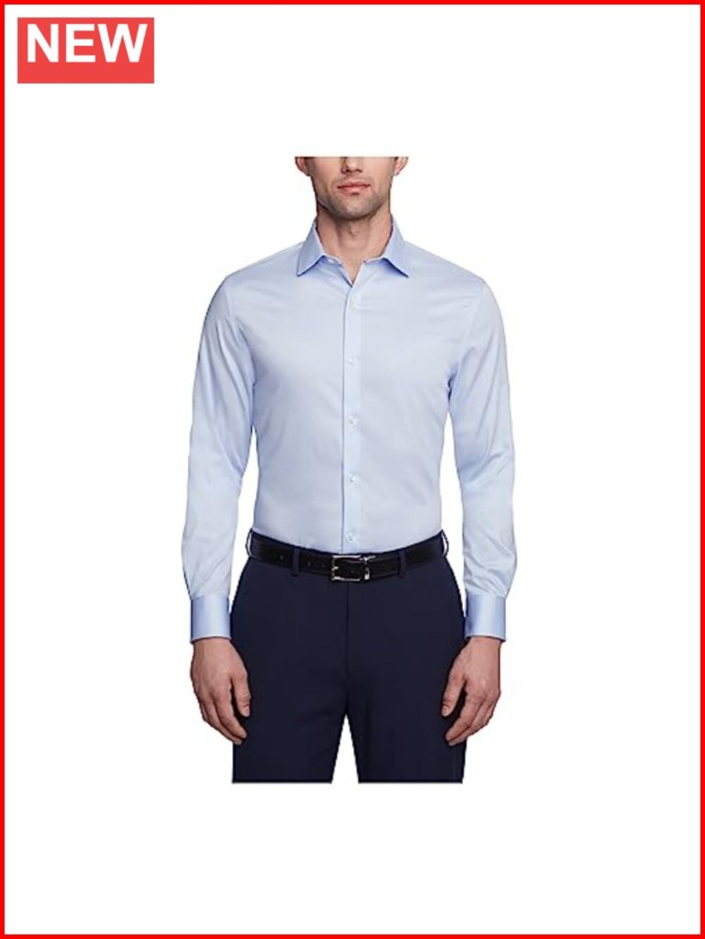 Tommy Hilfiger Men's Dress Shirt Slim Fit Stretch Twill Wrinkle Free
